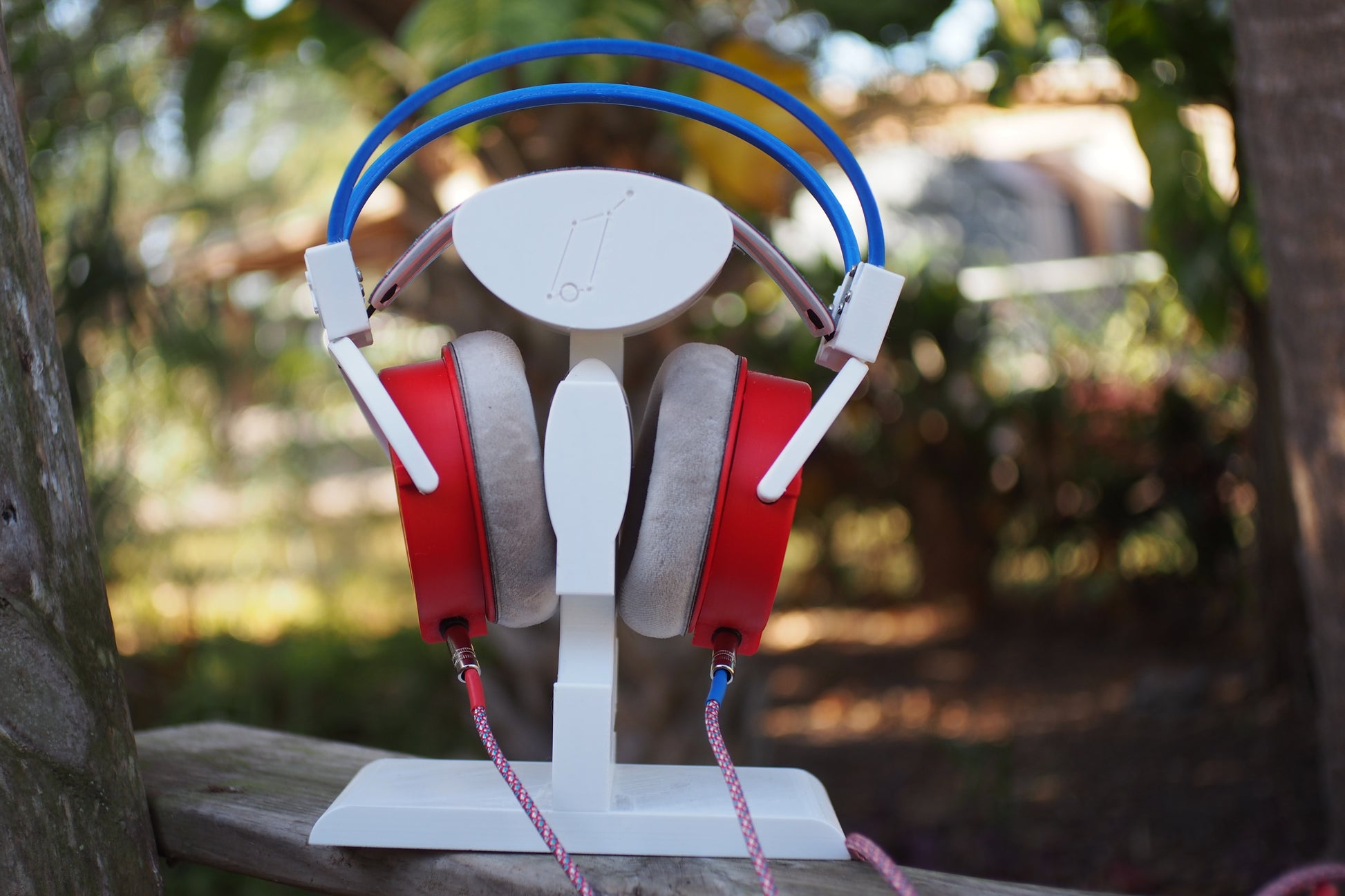 M57 Patriot on the updated M57 headphone stand.